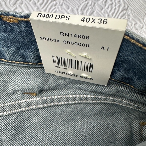Carhartt Relaxed Blue Denim Jeans - Picture 7 of 7